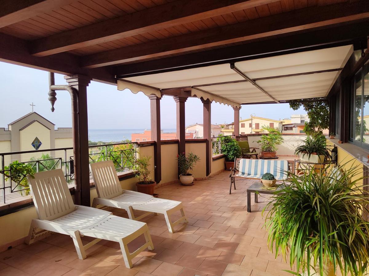 "Appartamento Del Mare Gliaca" Con Vista Isole Eolie,Ampia Terrazza,Wifi E Parcheggio Privato Gratuito Piraino Εξωτερικό φωτογραφία