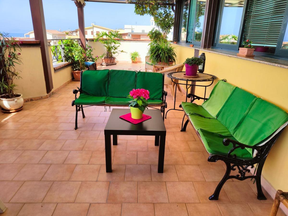 "Appartamento Del Mare Gliaca" Con Vista Isole Eolie,Ampia Terrazza,Wifi E Parcheggio Privato Gratuito Piraino Εξωτερικό φωτογραφία